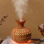 MEELANO SerenityMist Aroma Diffuser – Moderne LED Duftforstøver med 300 ml Tank & Blomsterdesign