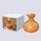 MEELANO SerenityMist Aroma Diffuser – Moderne LED Duftforstøver med 300 ml Tank & Blomsterdesign