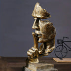 MEELANO SerenitySculpt Abstrakt Tænker Statue – Harpiks Dekoration til Hjem & Kontor