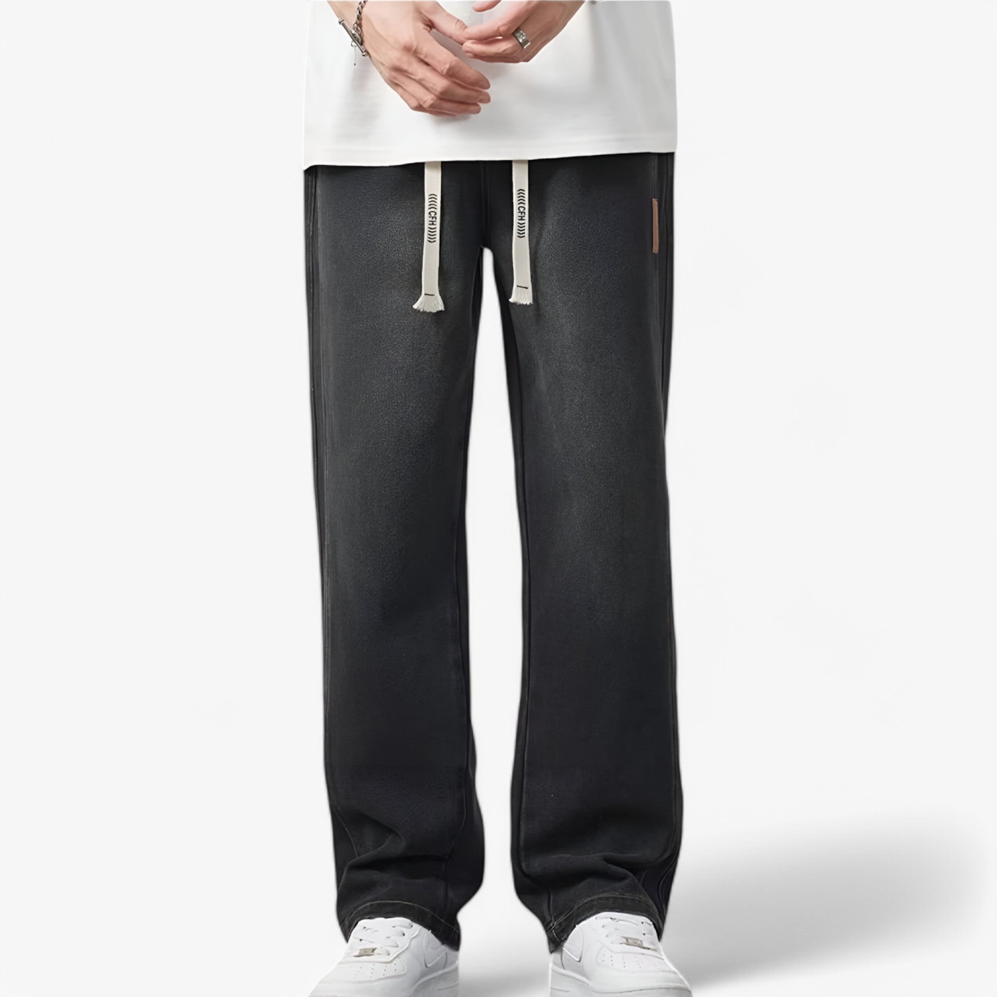 MEELANO Amore | Herre Wide Leg Jeans - Trendy Jeans med Brede Ben & Loose Fit