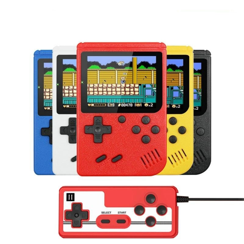 MEELANO Bærbar Retro Spilkonsol Med 400 Klassiske Spil Til Hjemmet