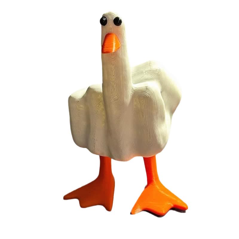 MEELANO Sjove Langefinger-Andestatuer af Harpiks – Legende Humor til Dit Hjem