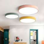 MEELANO Skandinavisk LED-loftlampe af træ til stue, soveværelse og entre