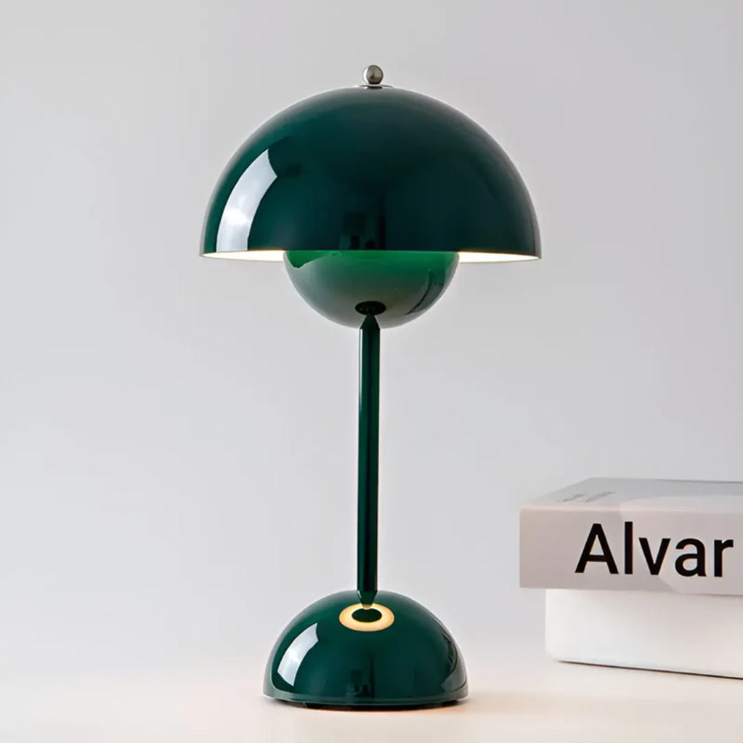 MEELANO Skandinavisk bordlampe med lysende flair - NordicBeam Grøn