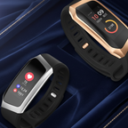 MEELANO Aktivitetsur – Smartwatch med Pulsmåler, Skridttæller, Søvnregistrering & Notifikationer, Sort, Guld eller Sølv