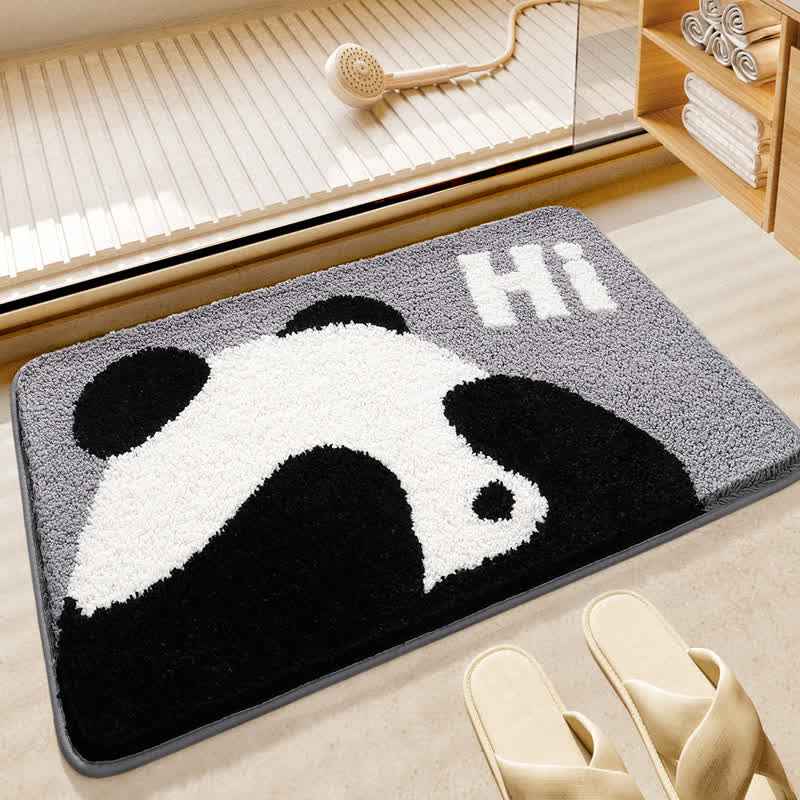 MEELANO Sød Panda Vandabsorberende Bademåtte A