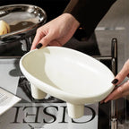 MEELANO Sofia Salatskål Keramik 30 cm Hvid Hvid