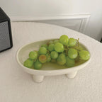 MEELANO Sofia Salatskål Keramik 30 cm Hvid
