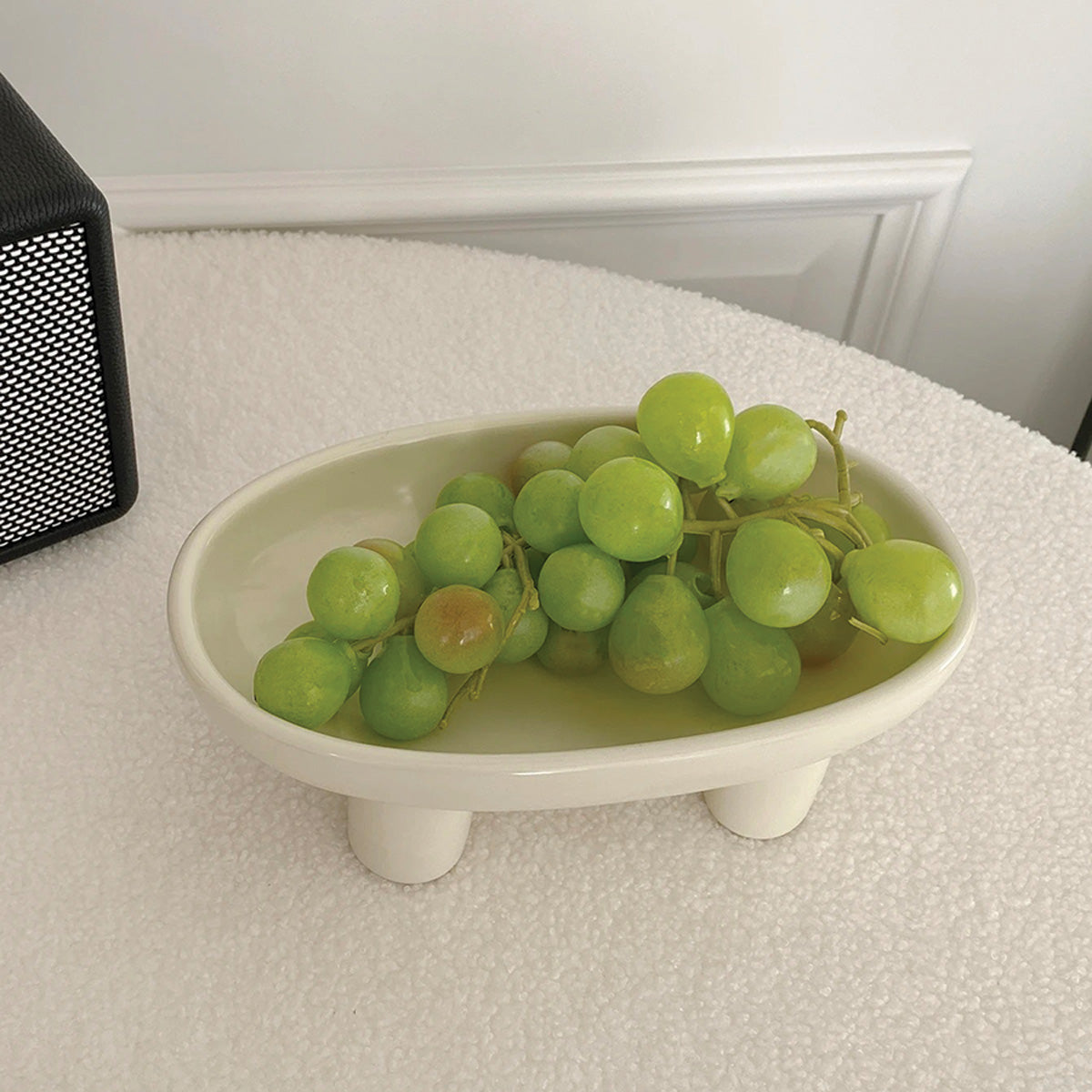 MEELANO Sofia Salatskål Keramik 30 cm Hvid