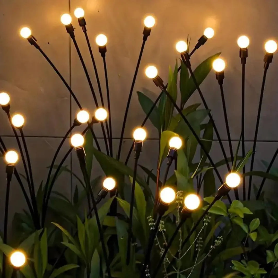 MEELANO Solcelle Havebelysning – Trådløs LED Solcellelampe med Skumringssensor, op til 10 Timers Lys – LunaGlow