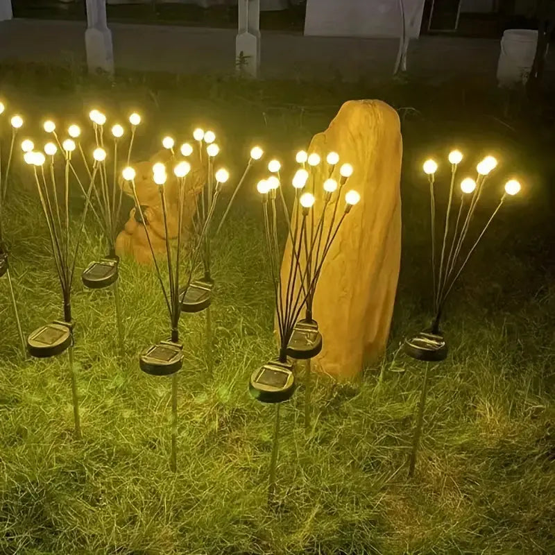 MEELANO Solcelle Havebelysning – Trådløs LED Solcellelampe med Skumringssensor, op til 10 Timers Lys – LunaGlow