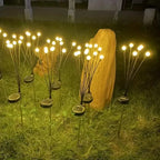 MEELANO Solcelle Havebelysning – Trådløs LED Solcellelampe med Skumringssensor, op til 10 Timers Lys – LunaGlow