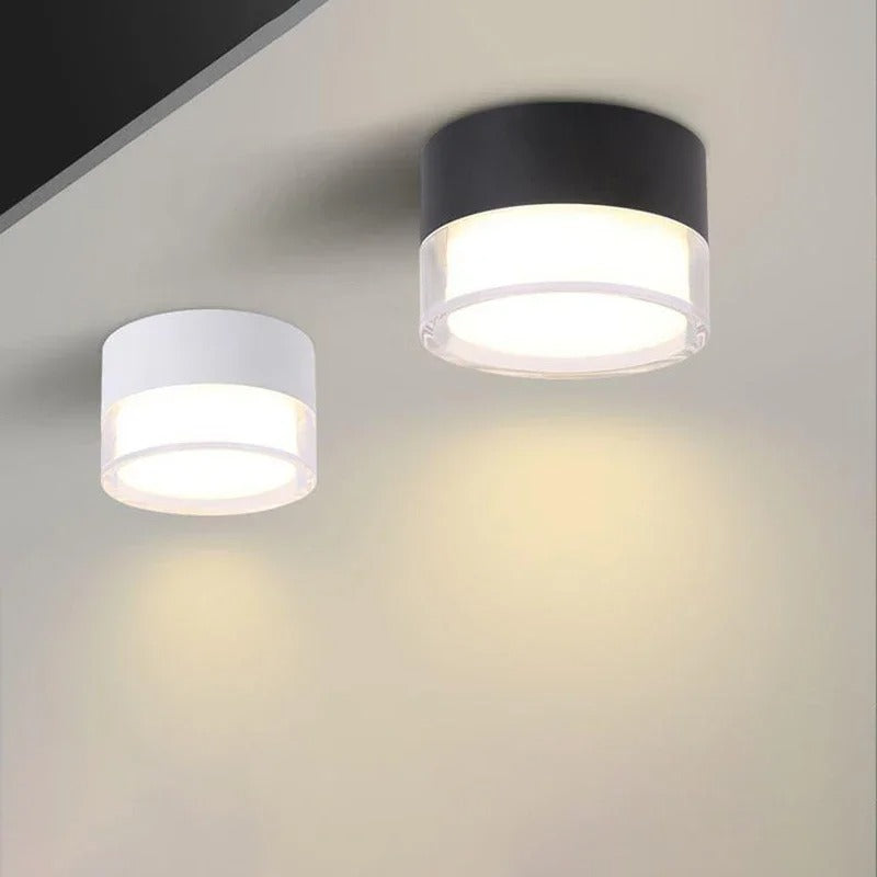 MEELANO Sort LED Loftlampe i Skandinavisk Design til Soveværelse
