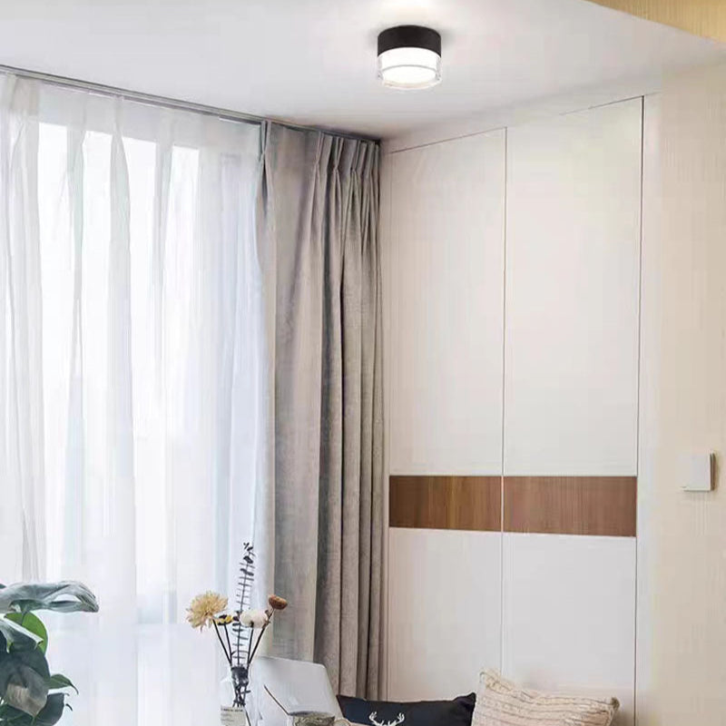 MEELANO Sort LED Loftlampe i Skandinavisk Design til Soveværelse