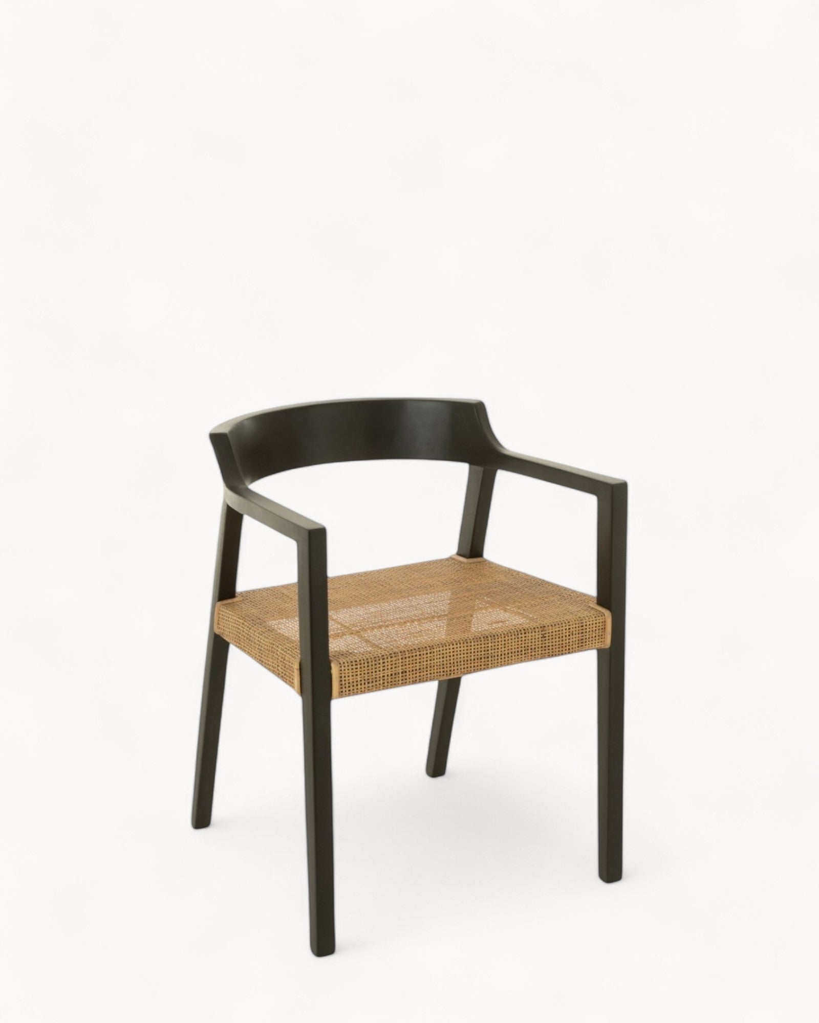 MEELANO Sort Teak Spisestuestol 55x71 cm - Minimalistisk Design Default