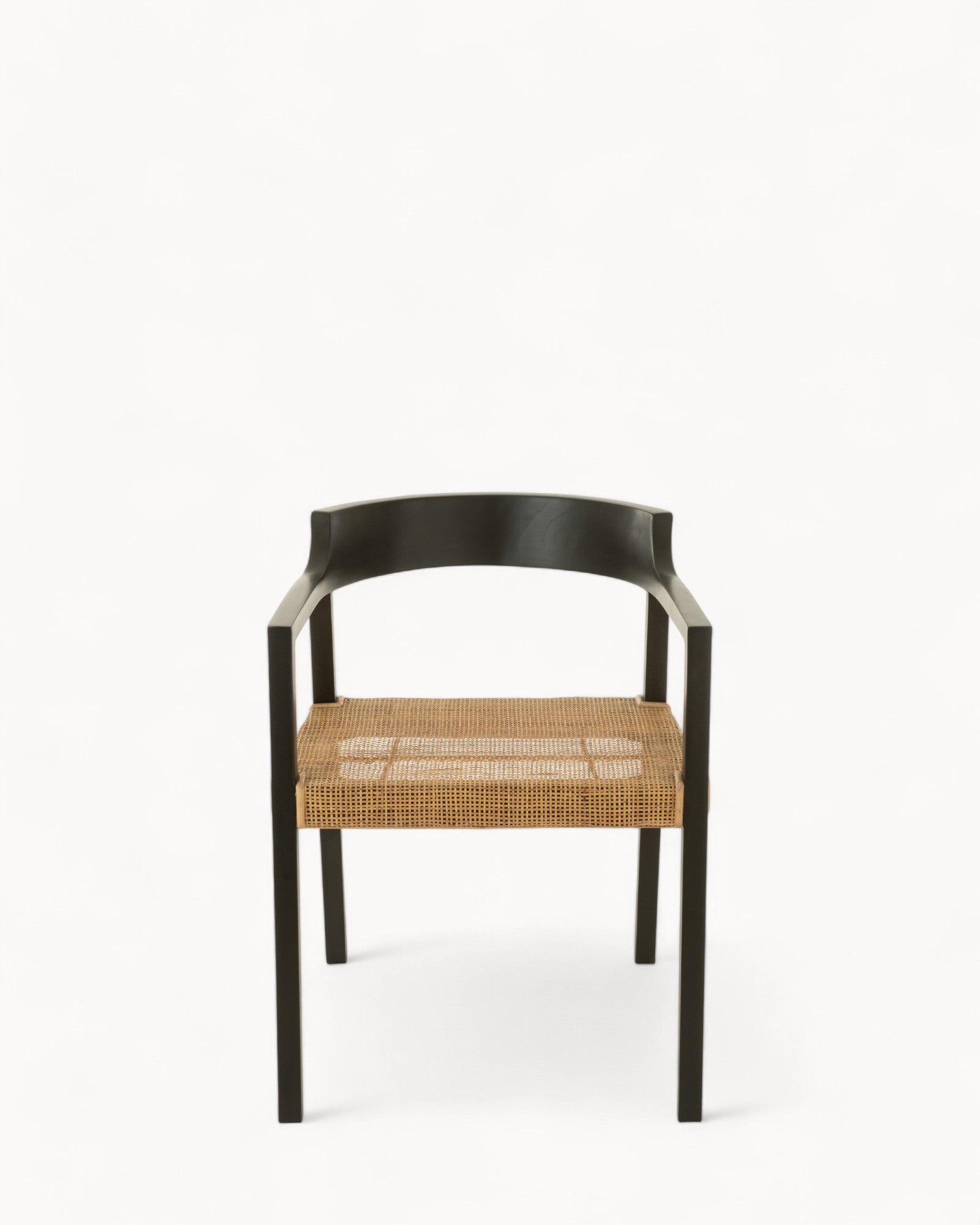 MEELANO Sort Teak Spisestuestol 55x71 cm - Minimalistisk Design