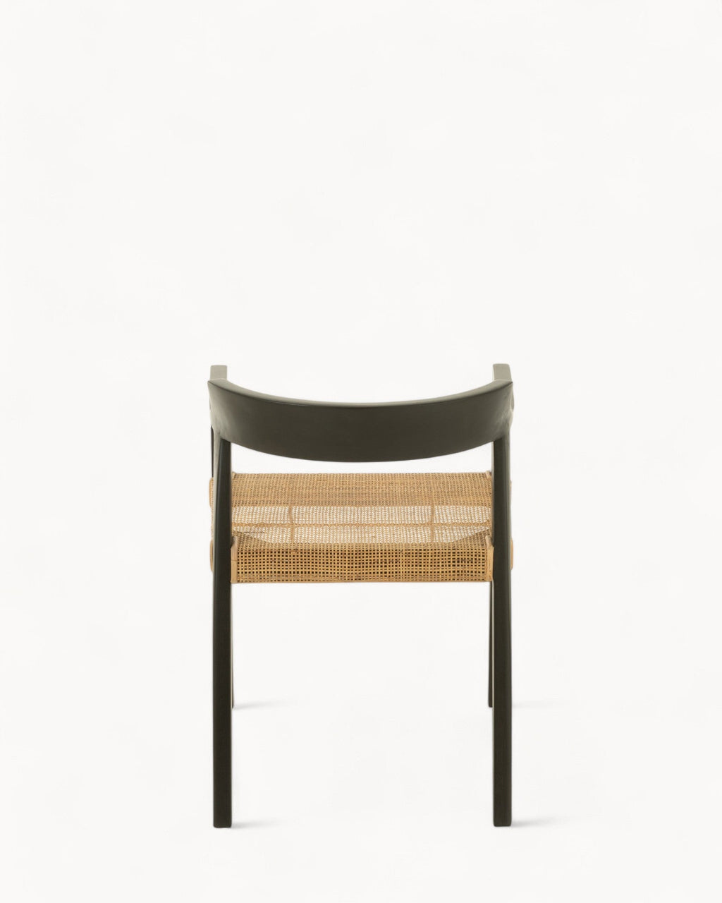 MEELANO Sort Teak Spisestuestol 55x71 cm - Minimalistisk Design