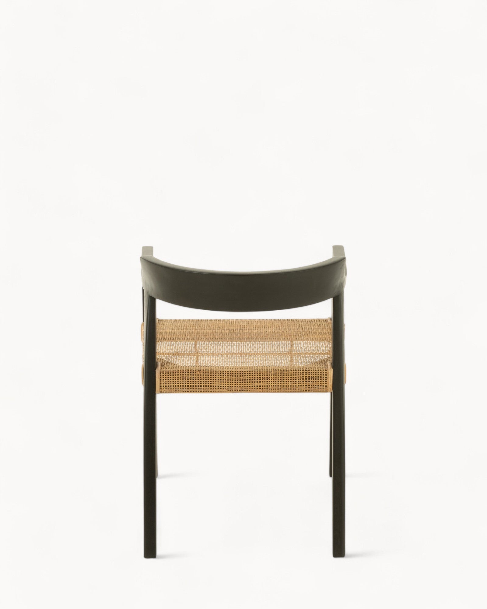 MEELANO Sort Teak Spisestuestol 55x71 cm - Minimalistisk Design