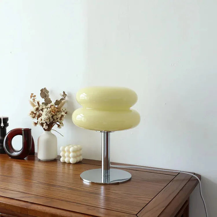 MEELANO Spinetta Retro Bordlampe Gul