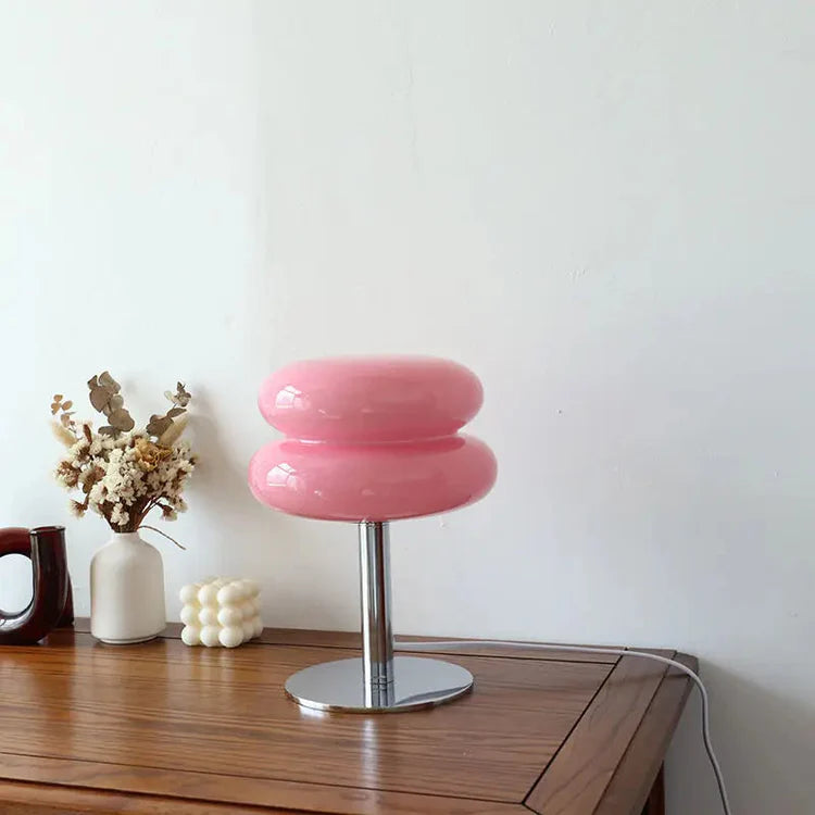 MEELANO Spinetta Retro Bordlampe Lyserød