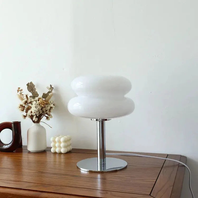 MEELANO Spinetta Retro Bordlampe Hvid