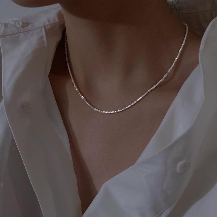 MEELANO Sølv Halskæder Sæt Til Hverdagslook Minimalistiske Smykker