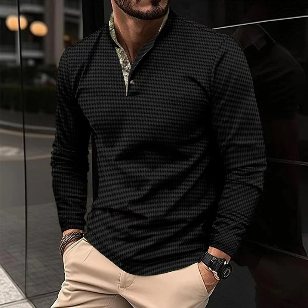 MEELANO Figueral | Herre Business Casual Tøjsæt med Skjorte & Bukser - Elegante Chinos & Matchende Skjortesæt Sort