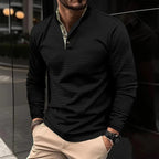 MEELANO Figueral | Herre Business Casual Tøjsæt med Skjorte & Bukser - Elegante Chinos & Matchende Skjortesæt Sort