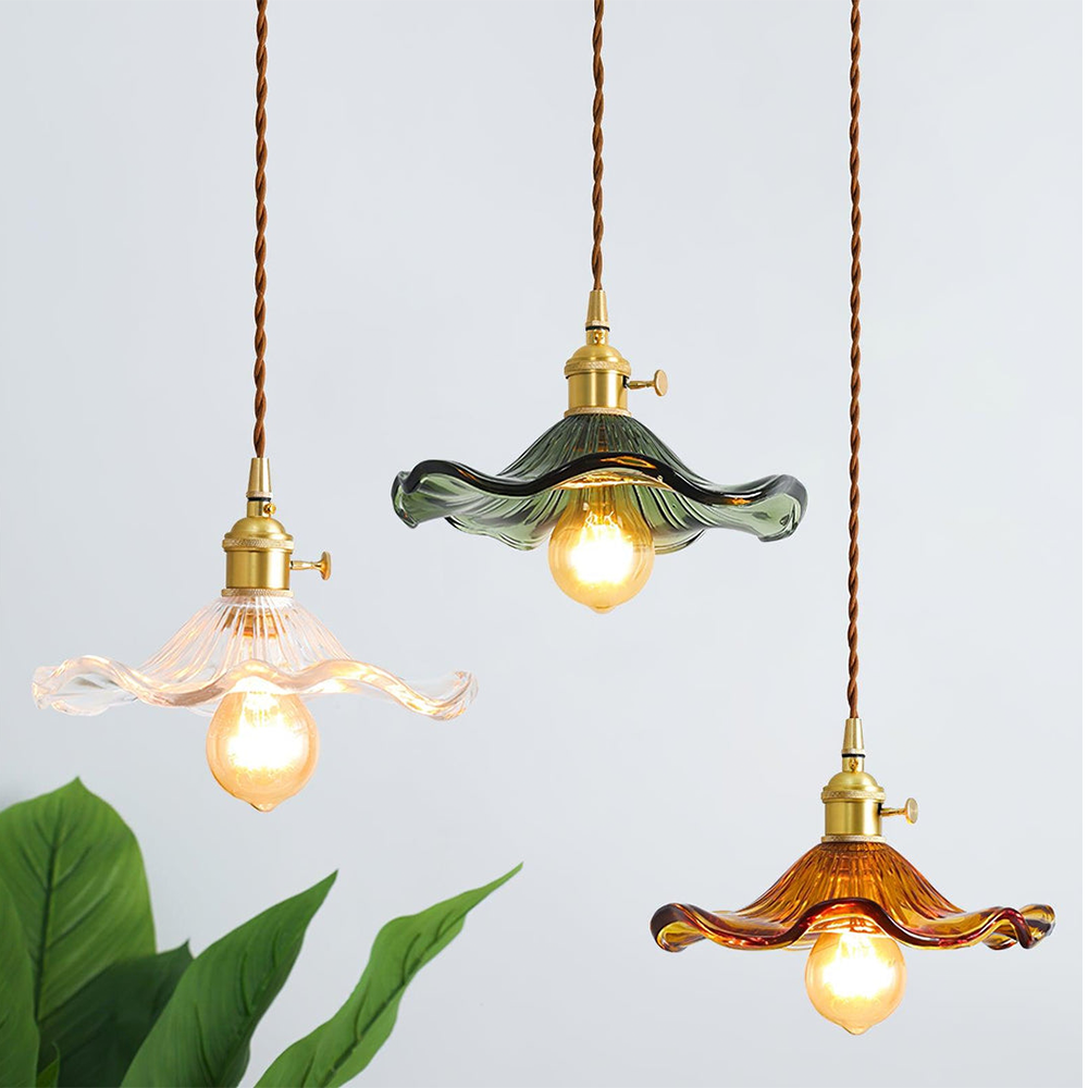 MEELANO Stilfuld hibiscusblomsterlampe