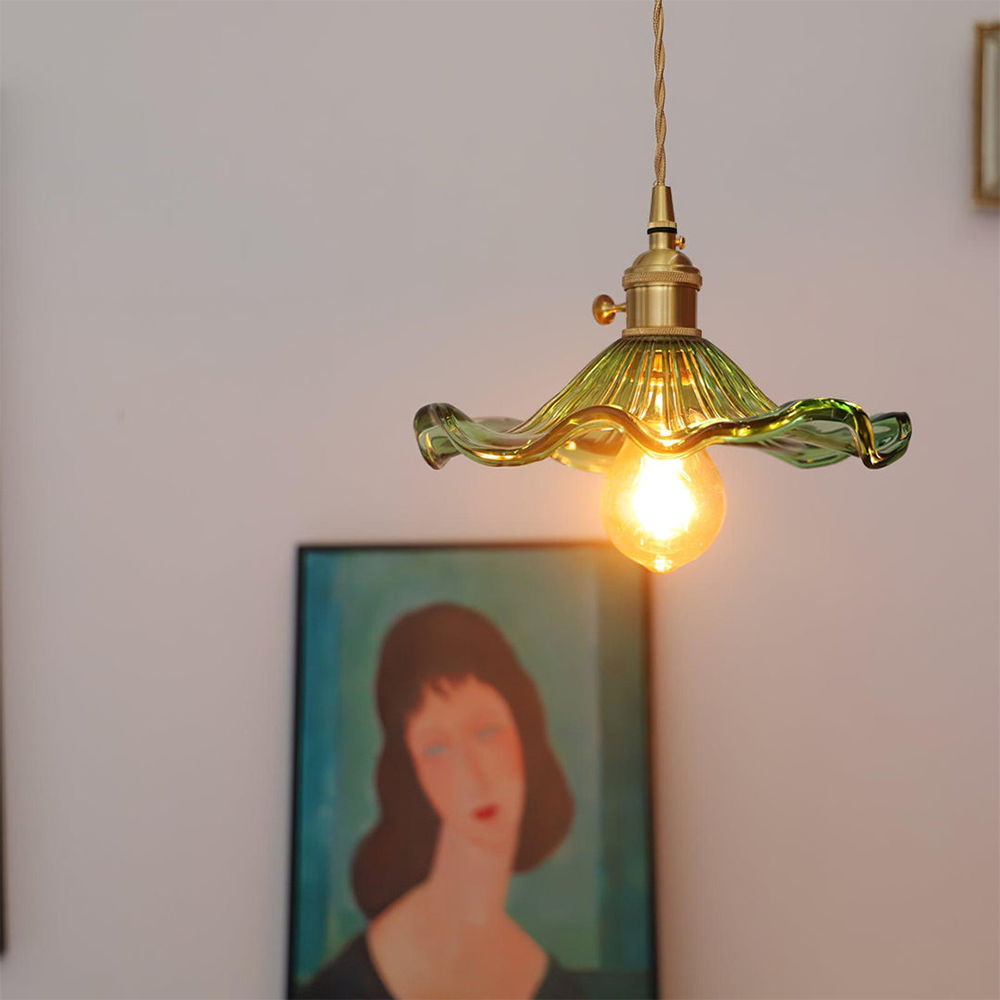 MEELANO Stilfuld hibiscusblomsterlampe