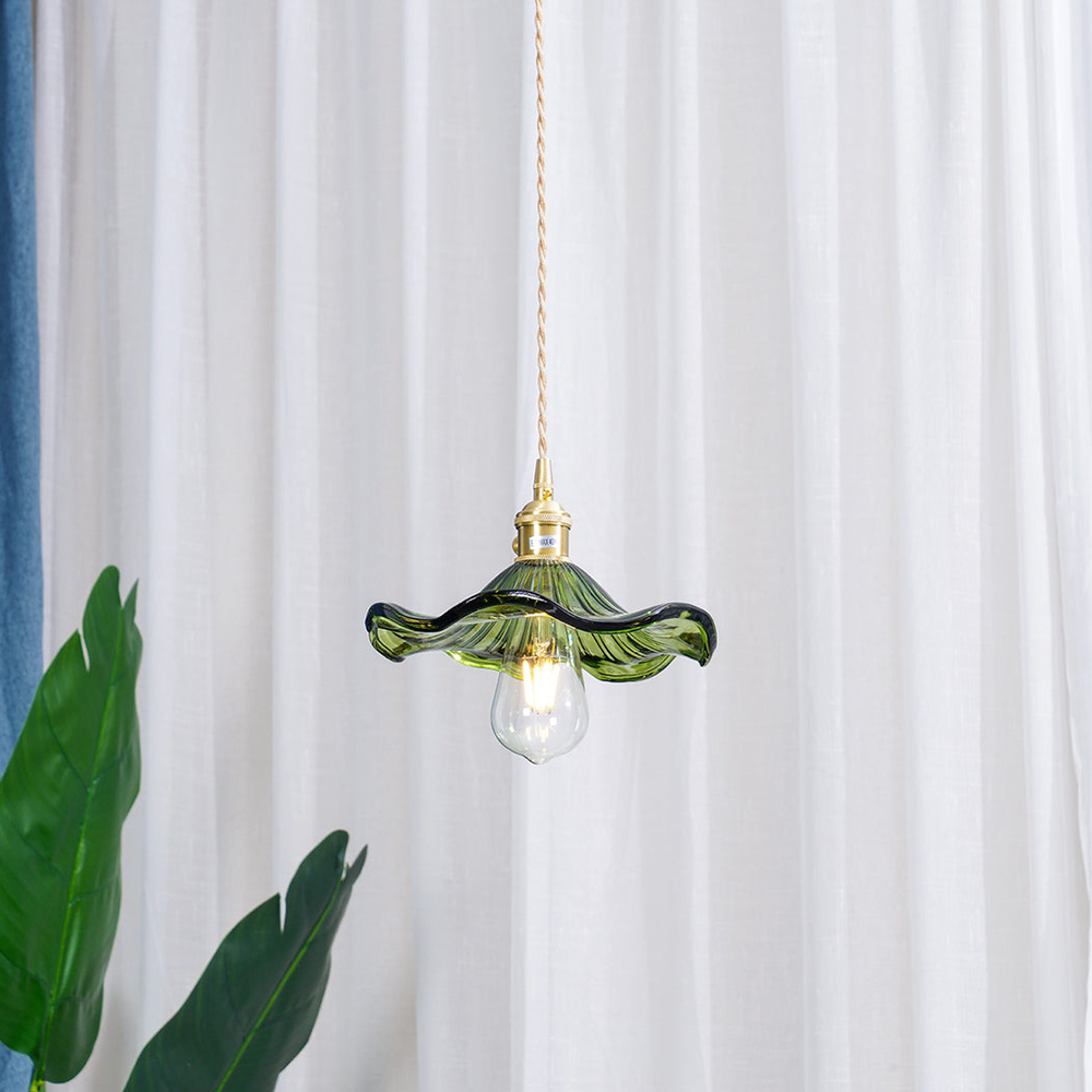 MEELANO Stilfuld hibiscusblomsterlampe