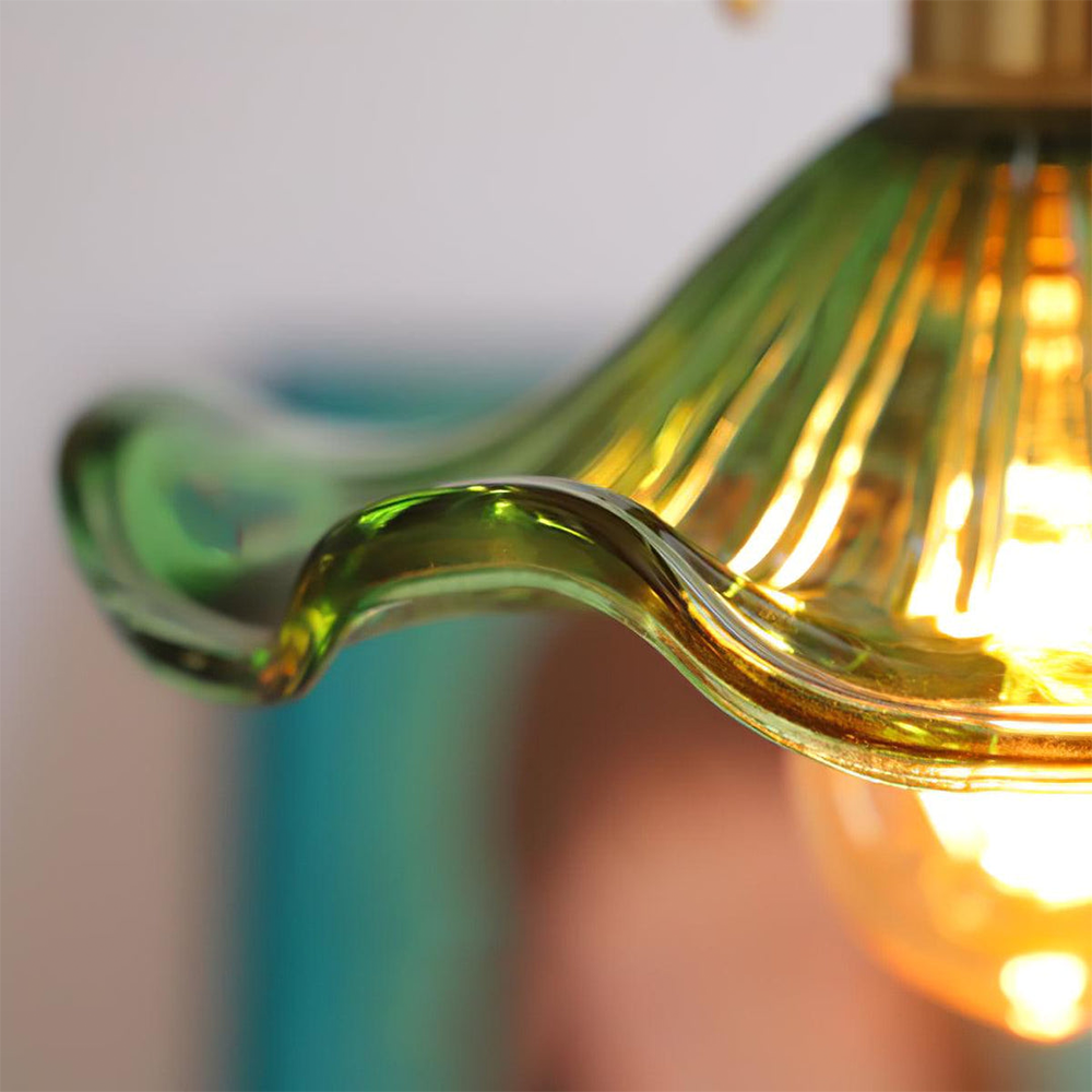MEELANO Stilfuld hibiscusblomsterlampe