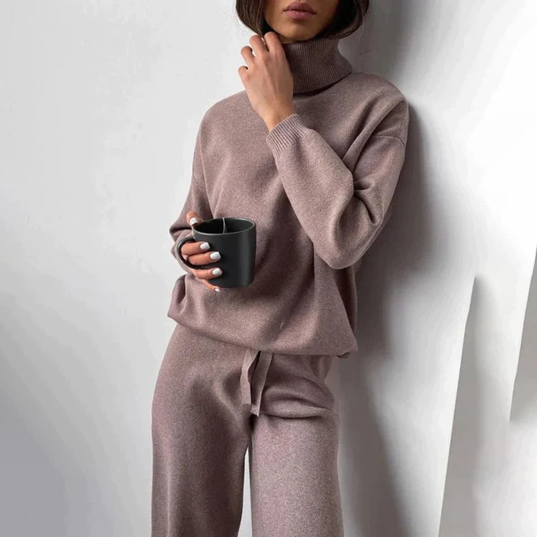 MEELANO Elegant Sæt Til Kvinder Vintervarmt Med Luksus Komfort Og Stil Kaffe