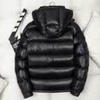 MEELANO Lette Varme Vinterjakke Med Glossy Puffer Finish Og Andedun