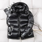 MEELANO Lette Varme Vinterjakke Med Glossy Puffer Finish Og Andedun