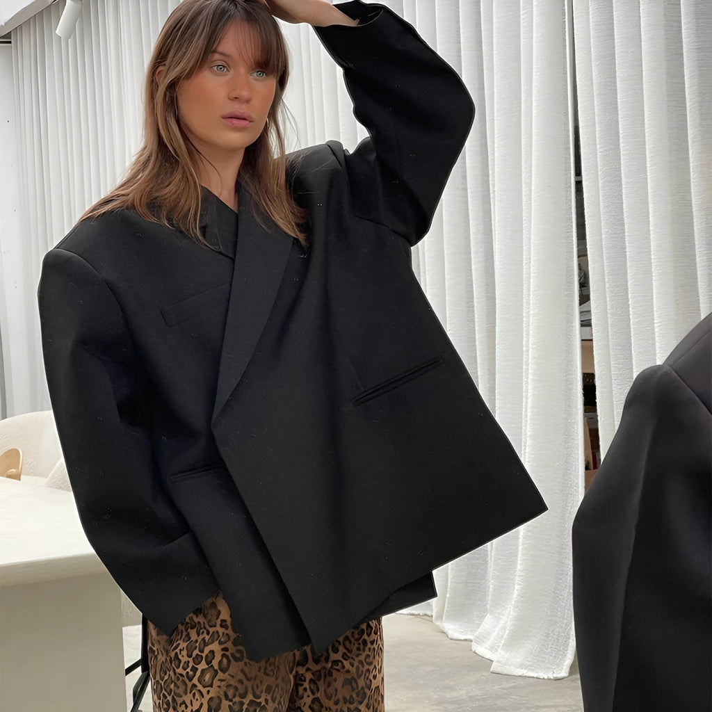 MEELANO Løs Pasform Jakke I Oversize Stil Med Elegant Snit Og Komfort