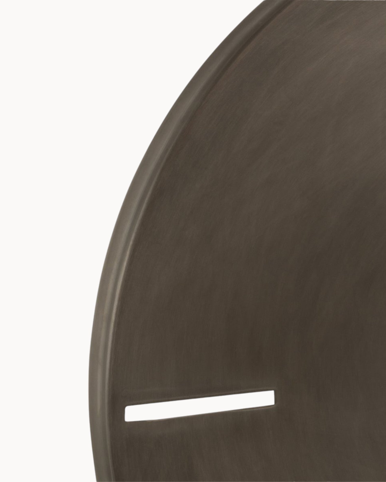 MEELANO Stort Vægur Mørkegrå Metal Ø 50,5 cm Minimalistisk Design