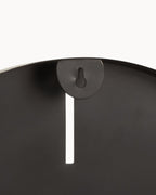MEELANO Stort Vægur Mørkegrå Metal Ø 50,5 cm Minimalistisk Design