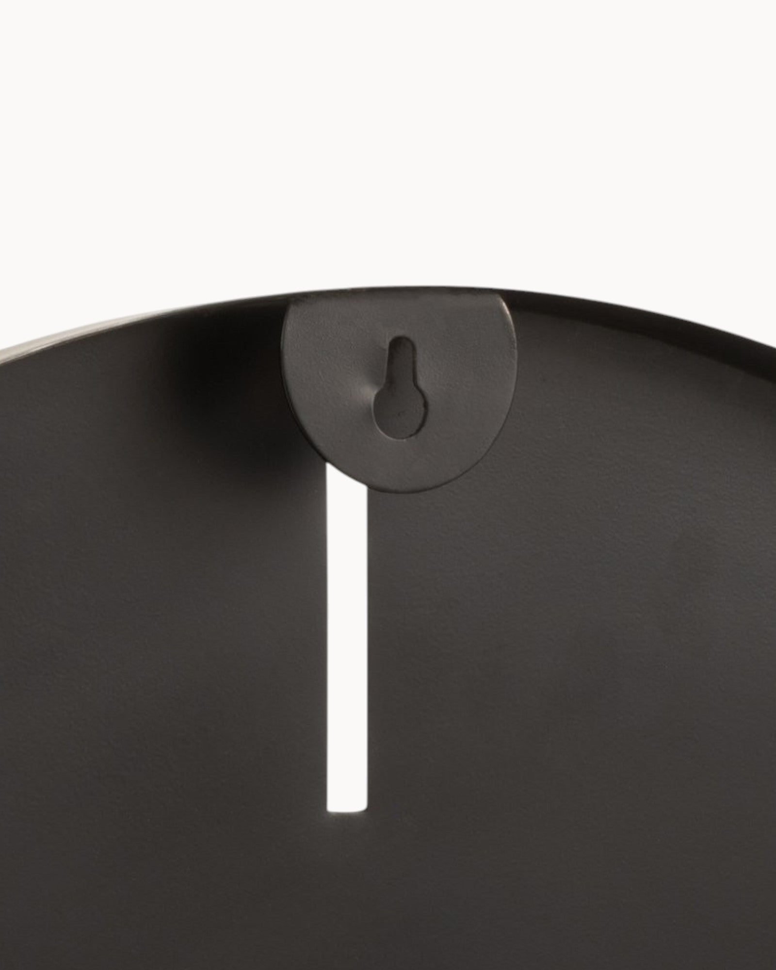 MEELANO Stort Vægur Mørkegrå Metal Ø 50,5 cm Minimalistisk Design