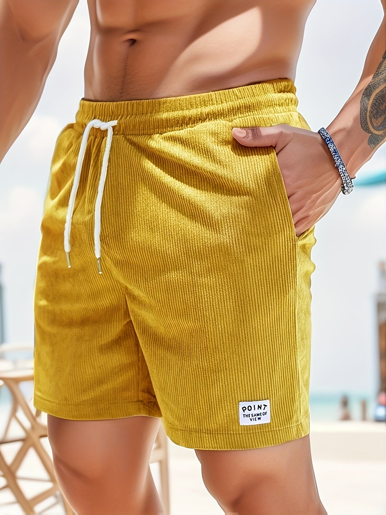 MEELANO Til Mænd Stribede Sommerbadeshorts Med Komfort Og Klassisk Stribet Mønster