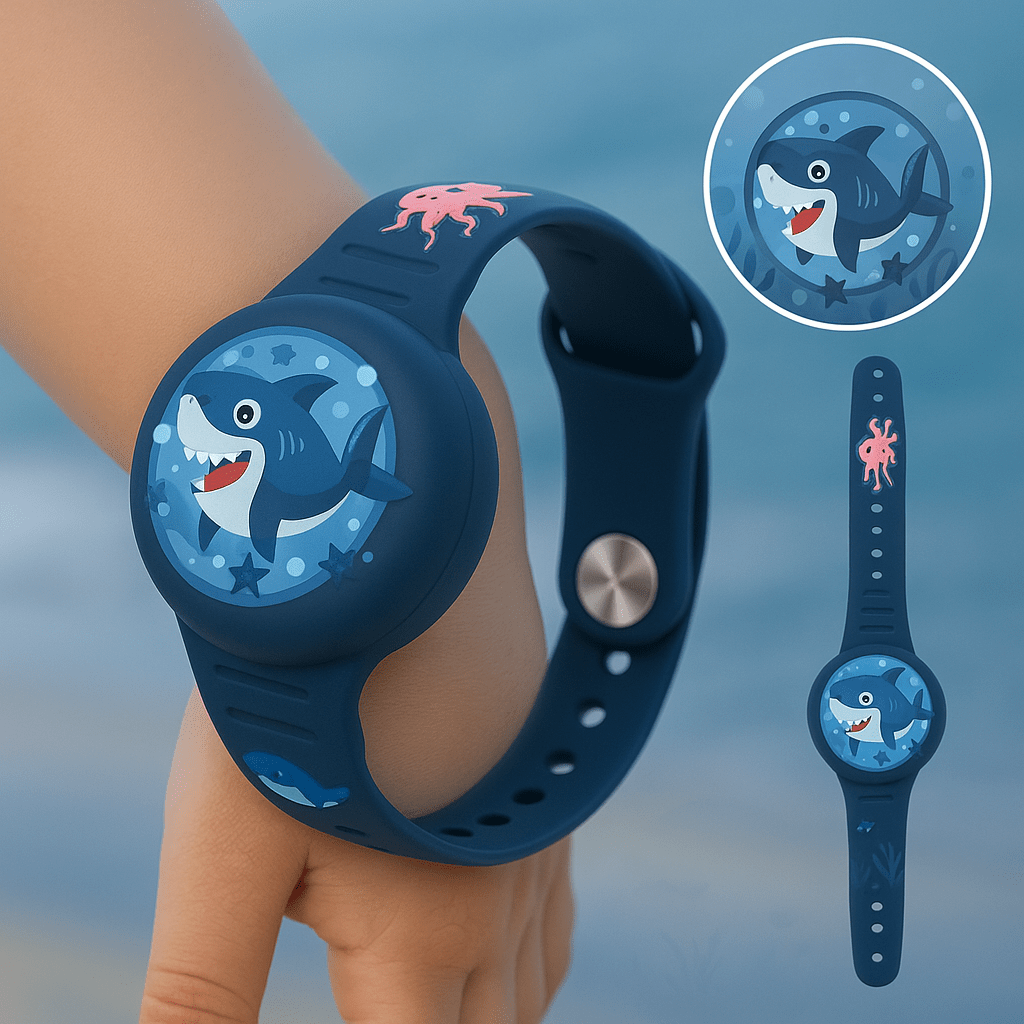 MEELANO GPS Armbånd til Børn – Farverigt Justerbart GPS Armbånd til Børn, Let, 5 Farver Mørkeblå