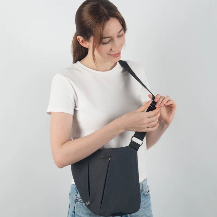 MEELANO Tyverisikker Crossbody Taske med RFID-lomme – Vandafvisende Rejsetaske, Venstre eller Højre Skulder, 15 Farver – Ranches