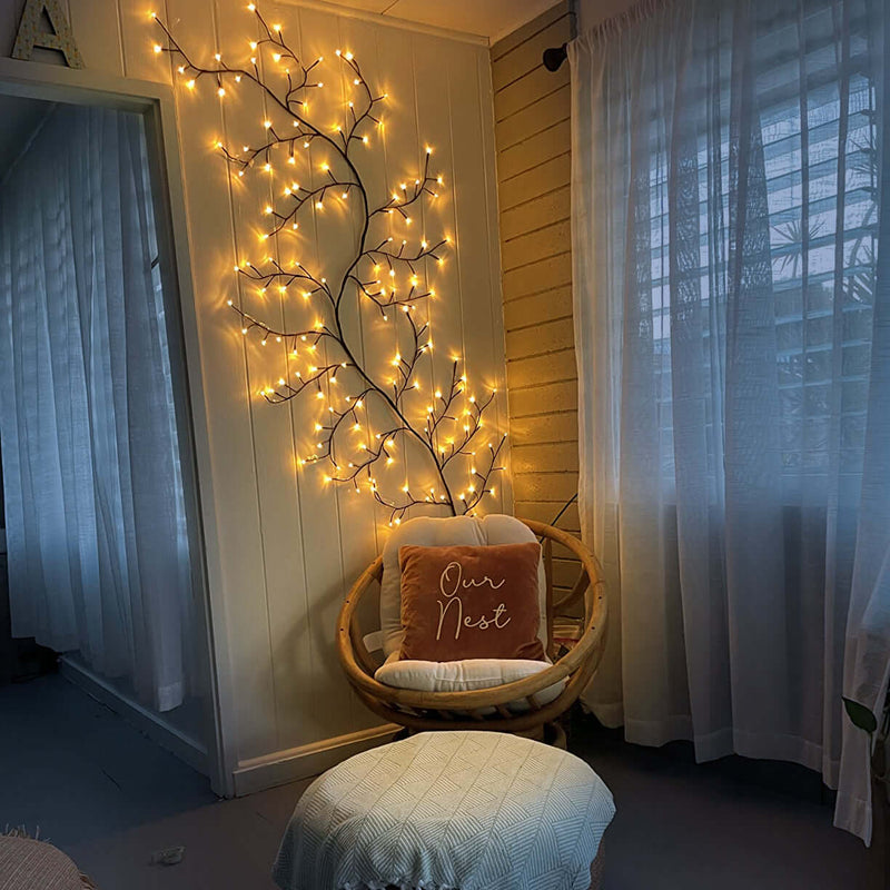 MEELANO ENCHANTED – Glitrende Trælampe