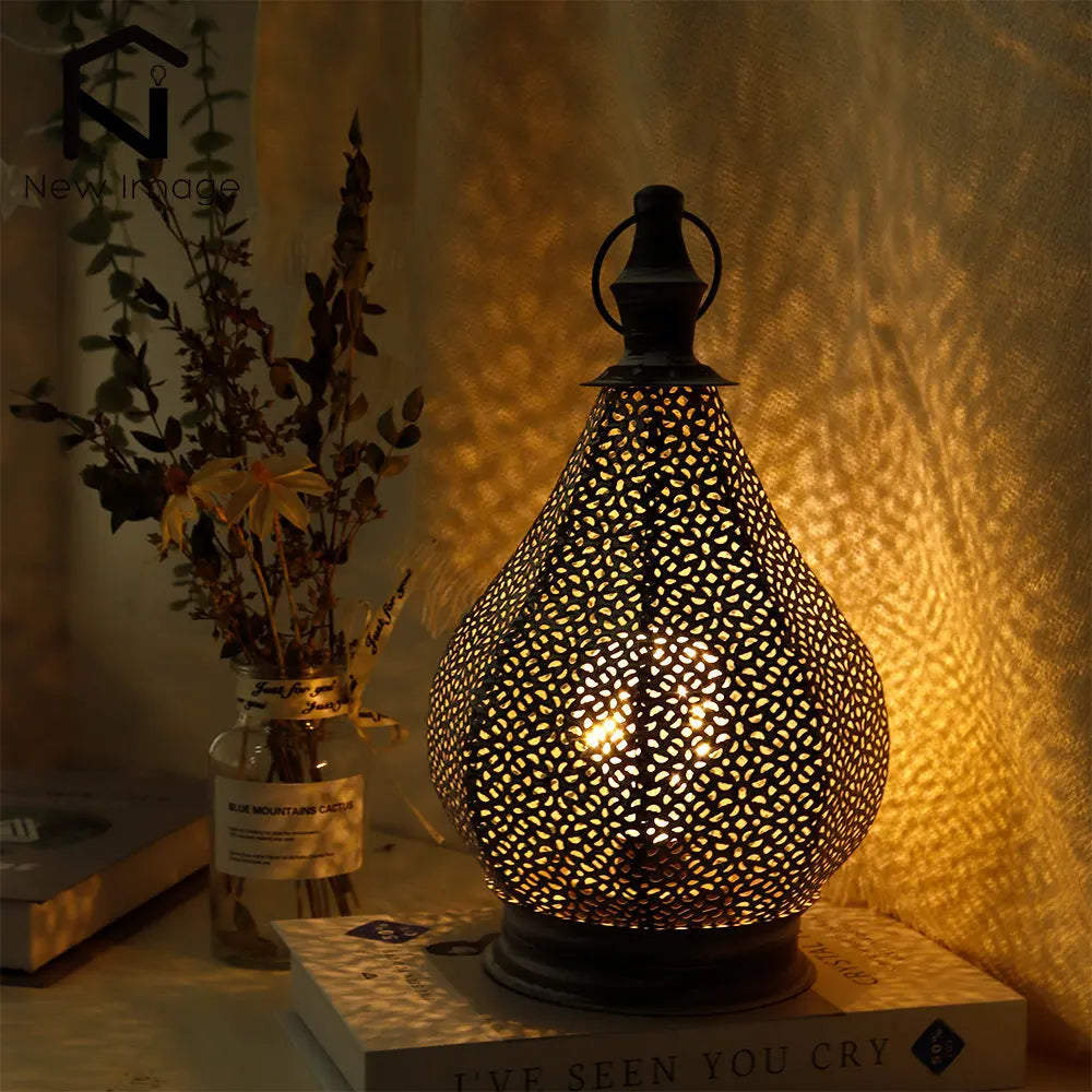 MEELANO Taavita Bordlampe I Marokkansk Design Med Varme Glød Default