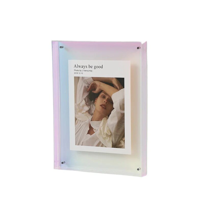 MEELANO Modern Style Transparent Akryl Billedramme – Minimalistisk Elegance til Hjem og Kontor