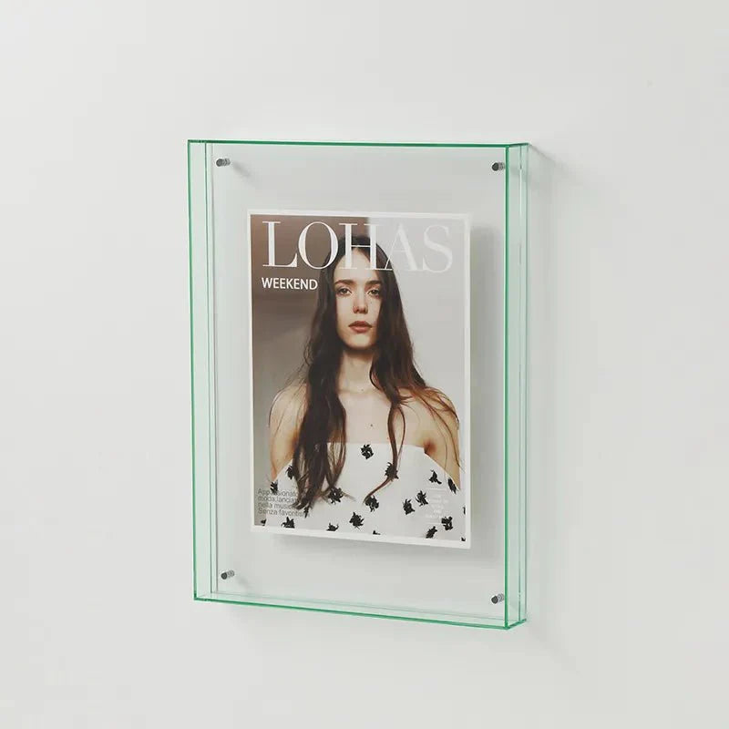 MEELANO Modern Style Transparent Akryl Billedramme – Minimalistisk Elegance til Hjem og Kontor