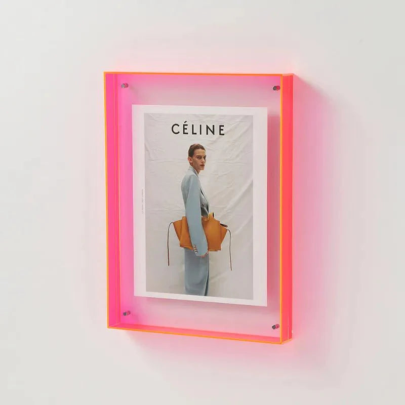 MEELANO Modern Style Transparent Akryl Billedramme – Minimalistisk Elegance til Hjem og Kontor