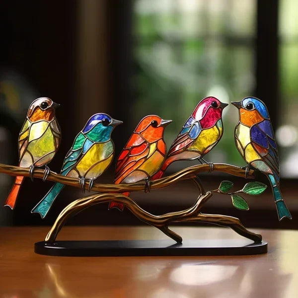 MEELANO Bordlampe Med Fugledesign Til Moderne Hjemmet 5 fugle