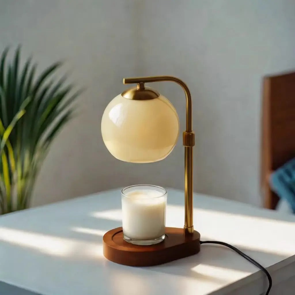 MEELANO Tamara Lysvarmerlampe – moderne hygge og stil