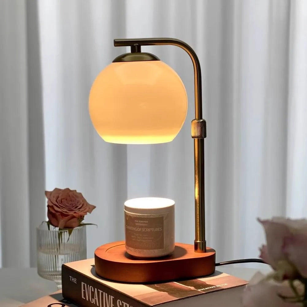MEELANO Tamara Lysvarmerlampe – moderne hygge og stil